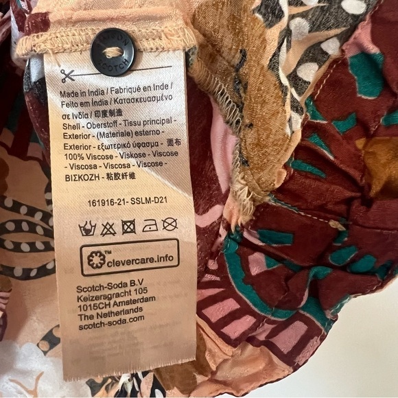 Scotch & Soda Sunray Viscose Printed Hawaiian Shirt Top - Picture 11 of 11